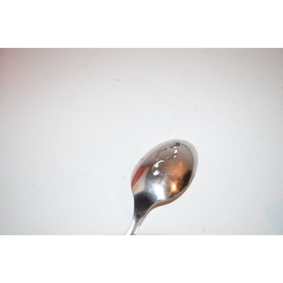 International Deluxe AMERICANA slotted Pierced Serving Spoon  8 1/2"  Stainless - Picture 3 of 5